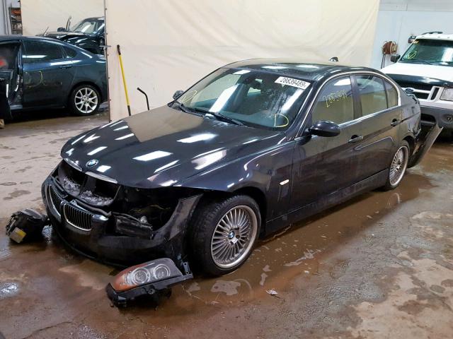 WBAVD53547A007226 - 2007 BMW 335 XI BLACK photo 2