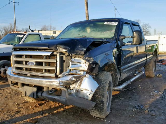 1FTSW31F8XEC02416 - 1999 FORD F350 SRW S BLACK photo 2