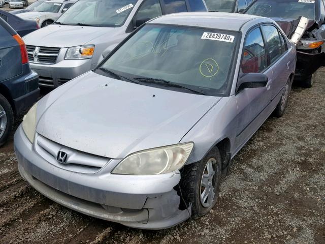 2HGES16444H929661 - 2004 HONDA CIVIC DX SILVER photo 2