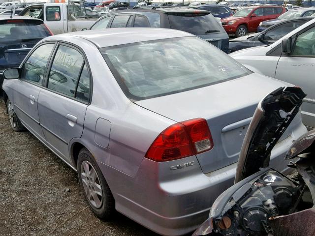 2HGES16444H929661 - 2004 HONDA CIVIC DX SILVER photo 3