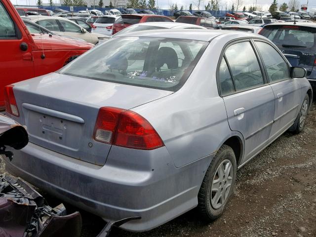 2HGES16444H929661 - 2004 HONDA CIVIC DX SILVER photo 4