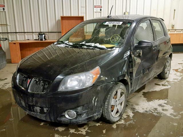 3G2TX65E19L132267 - 2009 PONTIAC G3 WAVE SE BLACK photo 2