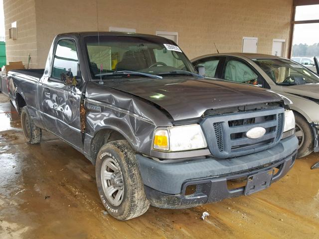 1FTYR10D46PA19412 - 2006 FORD RANGER GRAY photo 1
