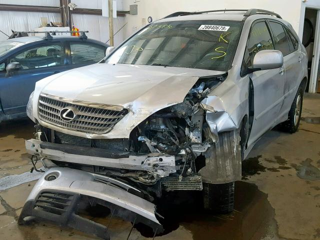 JTJHW31U682867484 - 2008 LEXUS RX 400H SILVER photo 2