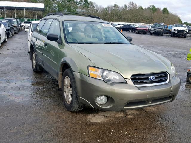 4S4BP61C857372051 - 2005 SUBARU LEGACY OUT GREEN photo 1