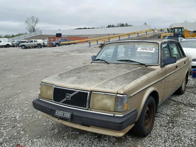 YV1AX8840K1352332 - 1989 VOLVO 244 DL GOLD photo 2