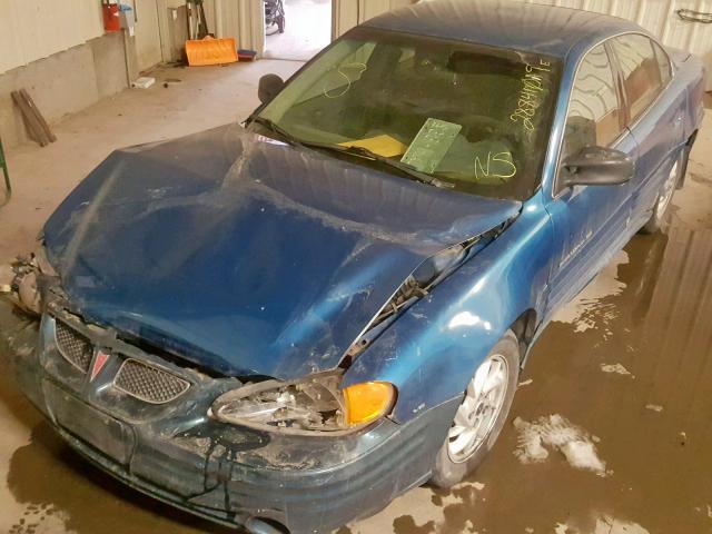 1G2NF52E2YM788296 - 2000 PONTIAC GRAND AM S BLUE photo 2