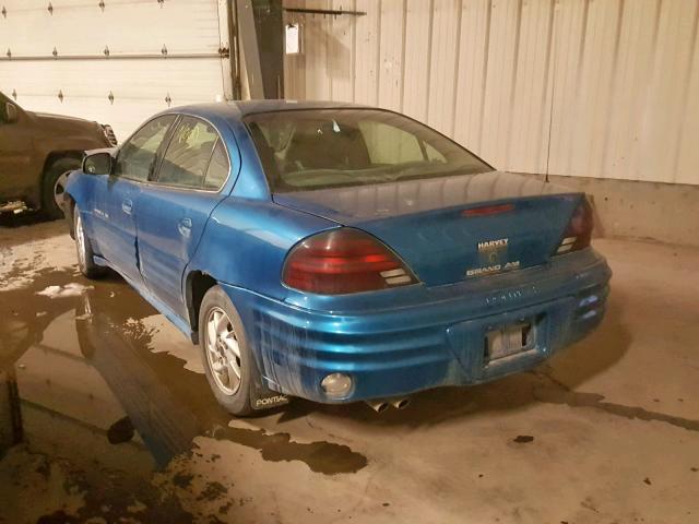 1G2NF52E2YM788296 - 2000 PONTIAC GRAND AM S BLUE photo 3