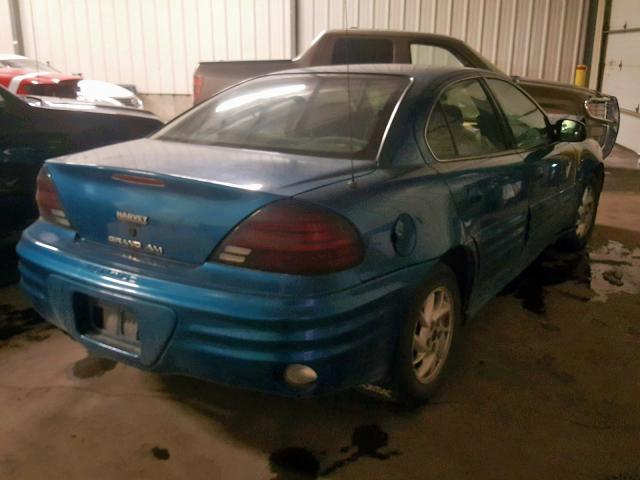 1G2NF52E2YM788296 - 2000 PONTIAC GRAND AM S BLUE photo 4
