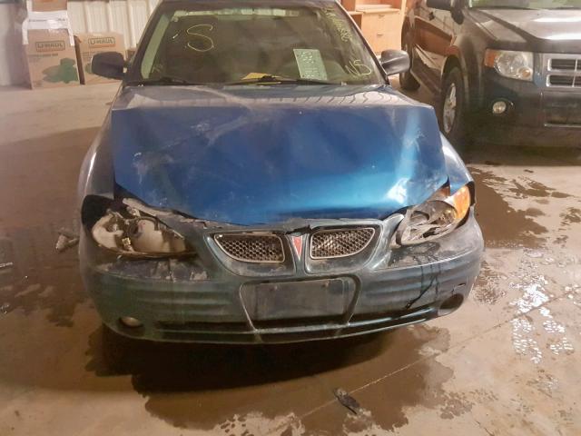 1G2NF52E2YM788296 - 2000 PONTIAC GRAND AM S BLUE photo 9