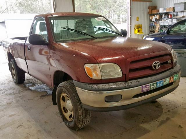 5TBKT42195S457738 - 2005 TOYOTA TUNDRA MAROON photo 1