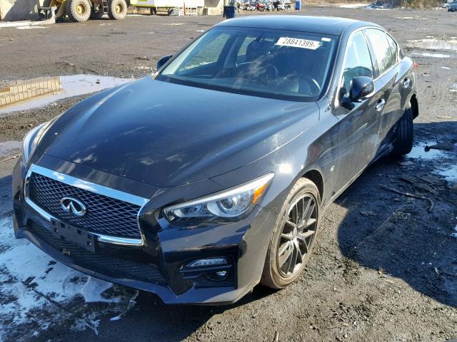 JN1BV7AR9EM705205 - 2014 INFINITI Q50 BASE BLACK photo 2