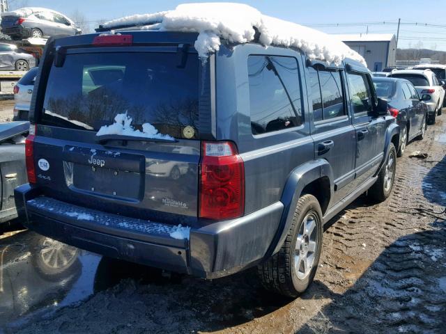 1J8HG48K57C658734 - 2007 JEEP COMMANDER GRAY photo 4