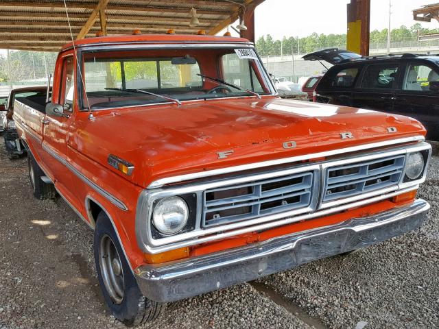 F10YLN00198 - 1972 FORD F-100 ORANGE photo 1