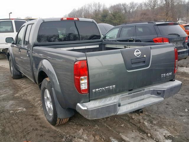 1N6AD09W37C415285 - 2007 NISSAN FRONTIER C GRAY photo 3