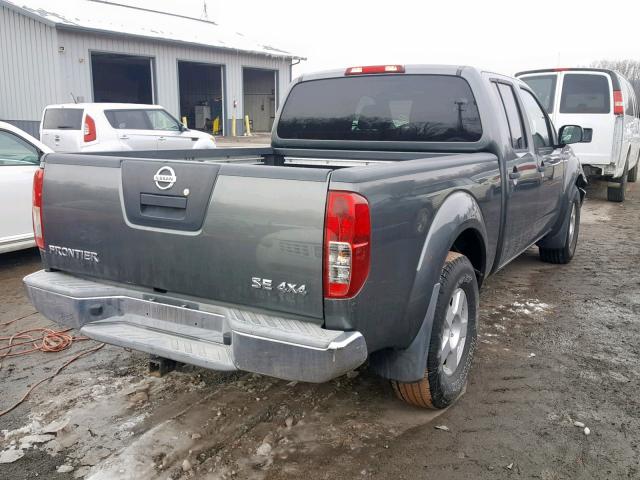 1N6AD09W37C415285 - 2007 NISSAN FRONTIER C GRAY photo 4