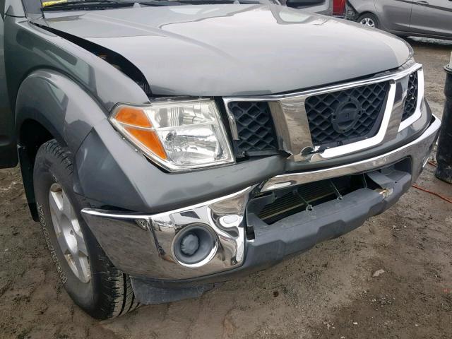 1N6AD09W37C415285 - 2007 NISSAN FRONTIER C GRAY photo 9