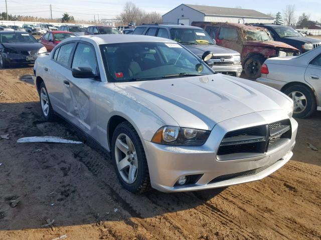 2C3CDXAT7EH190745 - 2014 DODGE CHARGER PO SILVER photo 1