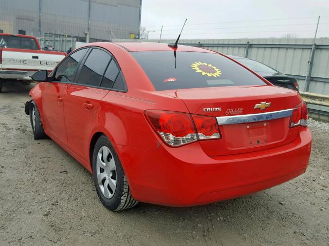 1G1PA5SG9E7145449 - 2014 CHEVROLET CRUZE LS RED photo 3