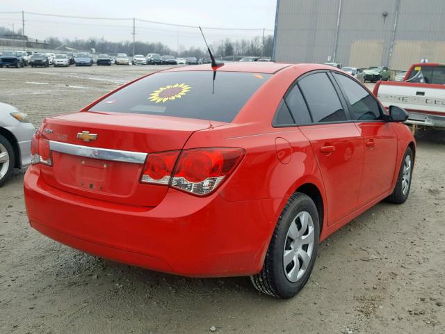 1G1PA5SG9E7145449 - 2014 CHEVROLET CRUZE LS RED photo 4