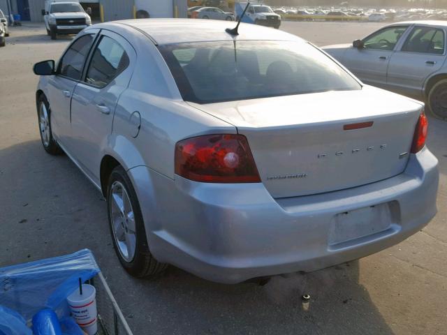 1B3BD2FG5BN598400 - 2011 DODGE AVENGER LU SILVER photo 3