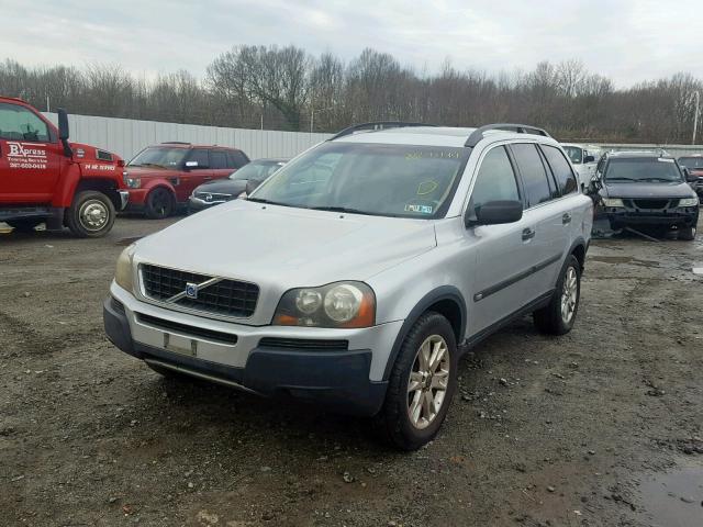 YV1CZ91H141040920 - 2004 VOLVO XC90 T6 SILVER photo 2