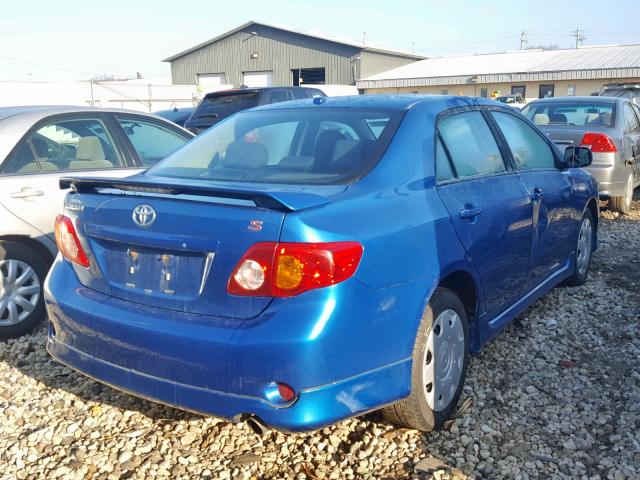 2T1BU4EE4AC366057 - 2010 TOYOTA COROLLA BA BLUE photo 4