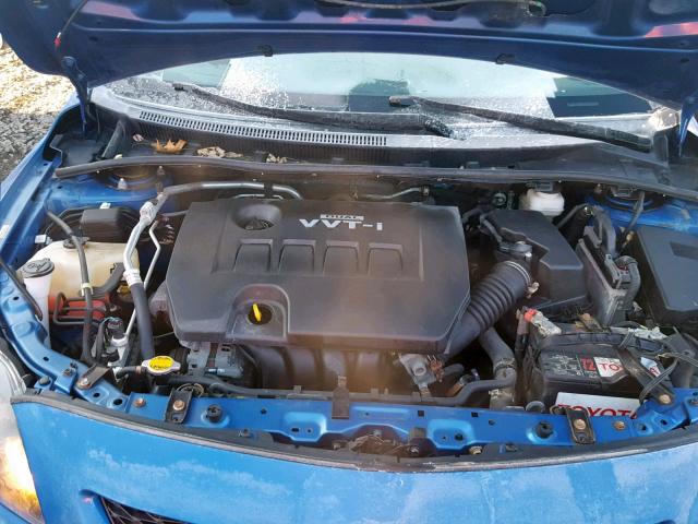 2T1BU4EE4AC366057 - 2010 TOYOTA COROLLA BA BLUE photo 7