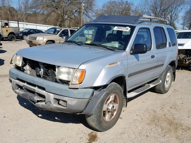 5N1ED28Y01C558023 - 2001 NISSAN XTERRA XE SILVER photo 2