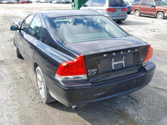 YV1RS592892740264 - 2009 VOLVO S60 2.5T BLACK photo 3