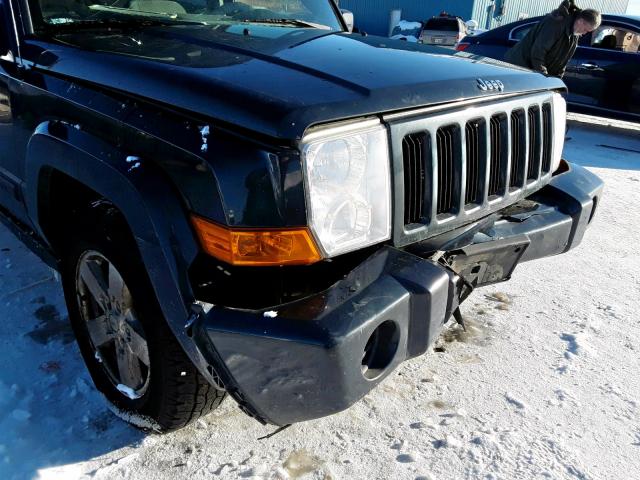 1J8HG48N96C328202 - 2006 JEEP COMMANDER BLUE photo 10
