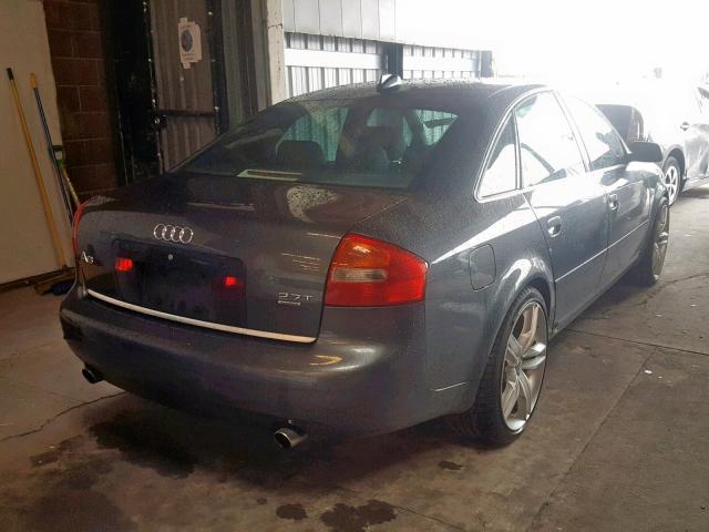 WAULD64B74N001152 - 2004 AUDI A6 2.7T QU GRAY photo 4