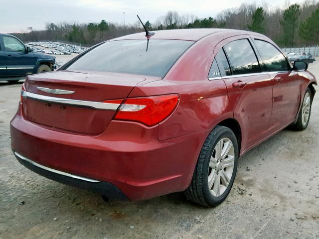 1C3CCBBB1CN211038 - 2012 CHRYSLER 200 TOURIN RED photo 4