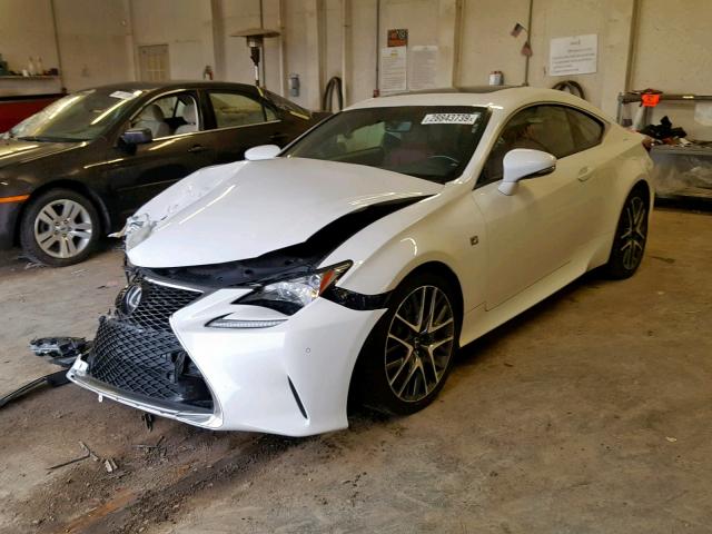 JTHHA5BC7G5004272 - 2016 LEXUS RC 200T WHITE photo 2