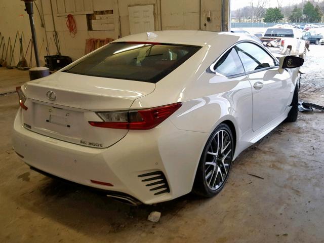 JTHHA5BC7G5004272 - 2016 LEXUS RC 200T WHITE photo 4