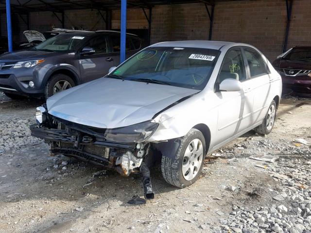 KNAFE222195644061 - 2009 KIA SPECTRA EX SILVER photo 2