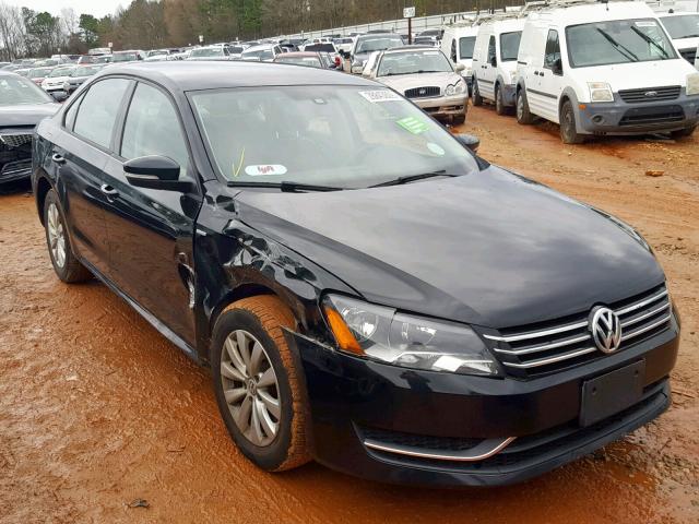 1VWAT7A31EC104352 - 2014 VOLKSWAGEN PASSAT S BLACK photo 1