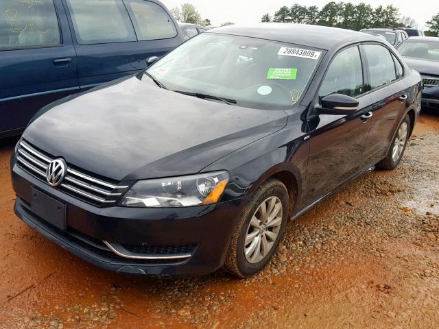 1VWAT7A31EC104352 - 2014 VOLKSWAGEN PASSAT S BLACK photo 2