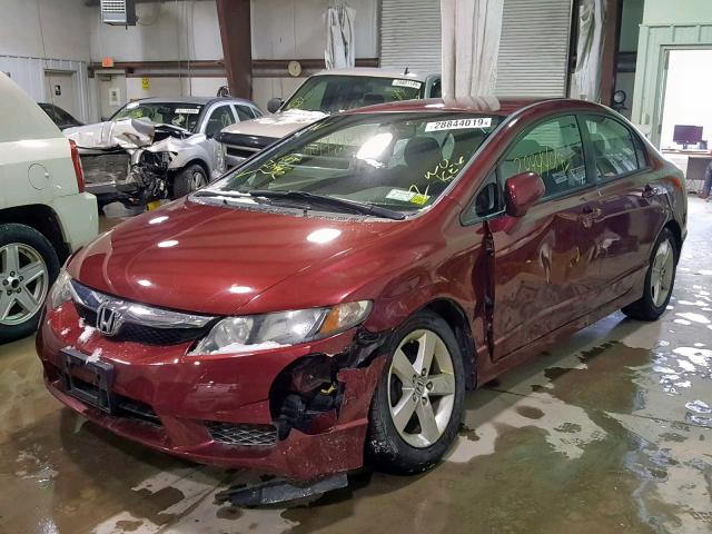 2HGFA1F68BH514641 - 2011 HONDA CIVIC LX-S RED photo 2