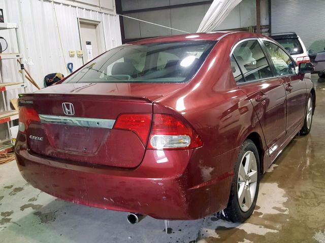 2HGFA1F68BH514641 - 2011 HONDA CIVIC LX-S RED photo 4