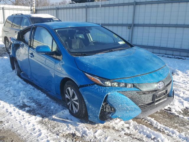 JTDKARFP2H3039116 - 2017 TOYOTA PRIUS PRIM BLUE photo 1