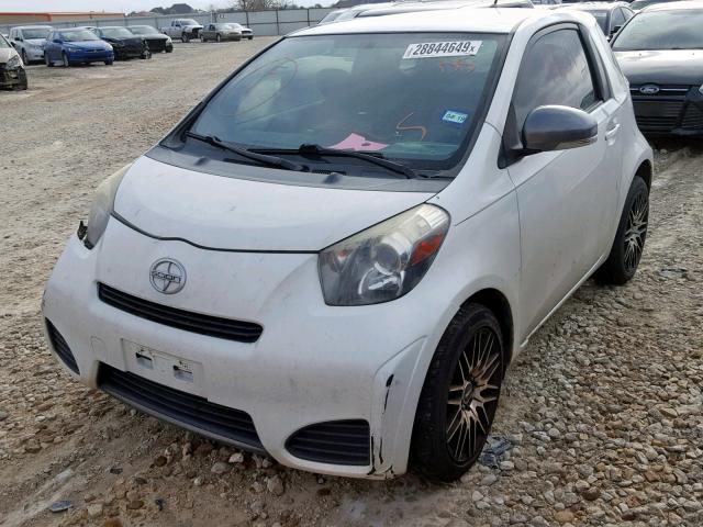 JTNJJXB08CJ015184 - 2012 TOYOTA SCION IQ WHITE photo 2