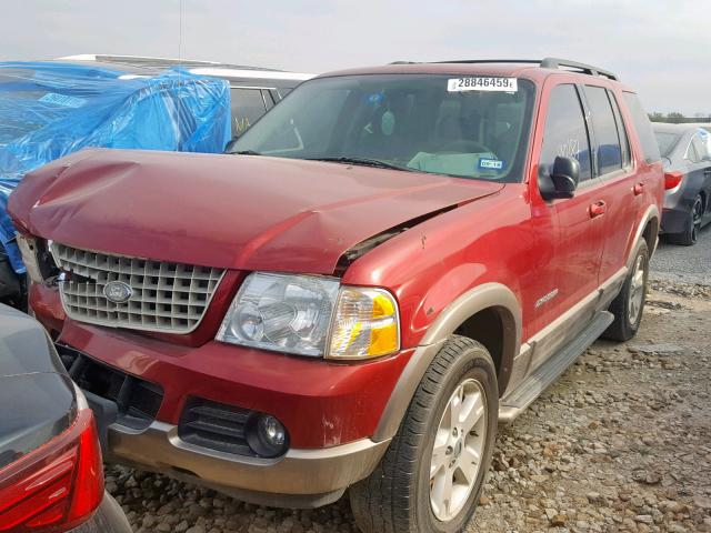 1FMZU64K84ZA10539 - 2004 FORD EXPLORER E RED photo 2