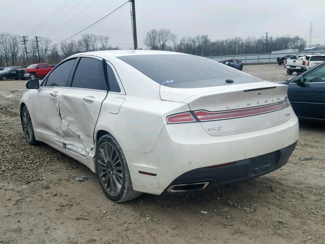 3LN6L2G91DR828304 - 2013 LINCOLN MKZ Սպիտակ լուսանկար 3