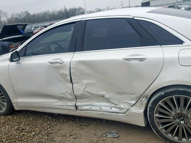 3LN6L2G91DR828304 - 2013 LINCOLN MKZ Սպիտակ լուսանկար 9