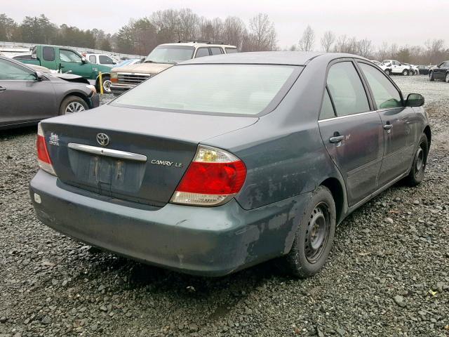 4T1BE30K25U086081 - 2005 TOYOTA CAMRY LE GREEN photo 4