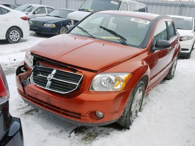 1B3HE78K67D194492 - 2007 DODGE CALIBER R/ ORANGE photo 2