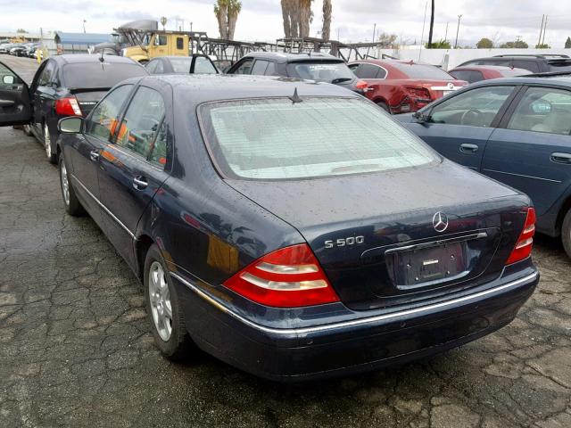 WDBNG75J7YA049969 - 2000 MERCEDES-BENZ S 500 BLUE photo 3