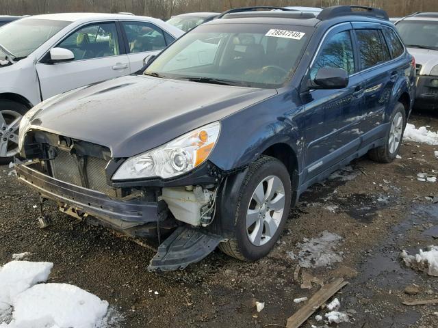 4S4BRDKC7B2355182 - 2011 SUBARU OUTBACK 3. GRAY photo 2