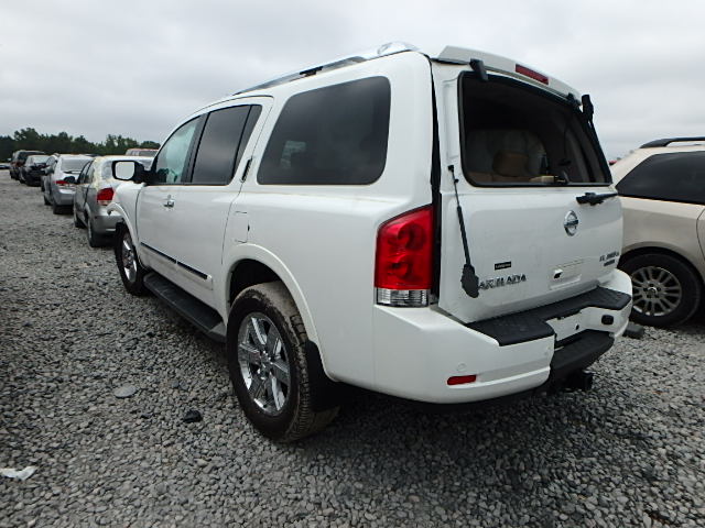 5N1BA0NF2DN615284 - 2013 NISSAN ARMADA PLA WHITE photo 3